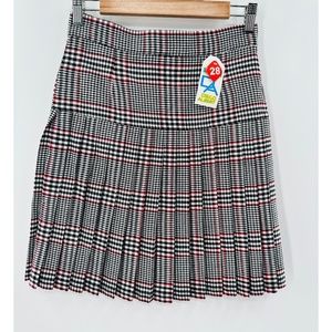 Diego Albert Plaid NWT Vintage Preppy Pleated Skirt, Small